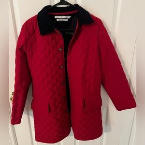 Vintage Tommy Hilfiger Red Quilted Coat Size Small